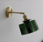 shiny-green-glass-cylinder-led-wall-light-in-art-deco-style