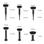 Modern Black Round Led Solar Outdoor Path Light With Stake Garden Bollard Light