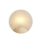 Polished Brass Wall Sconce with Alab