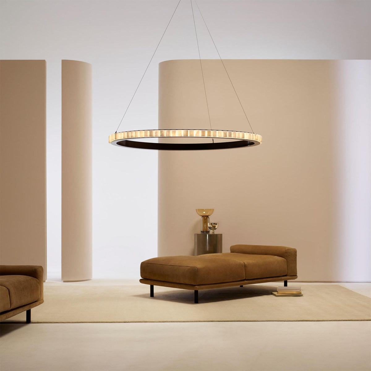 Alabaster Avalon Halo Chandelier
