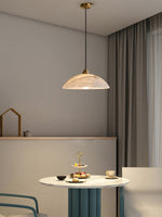 Alabaster Dome Pendant Lamp