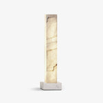 Square Alabaster Pillar Floor Lamp