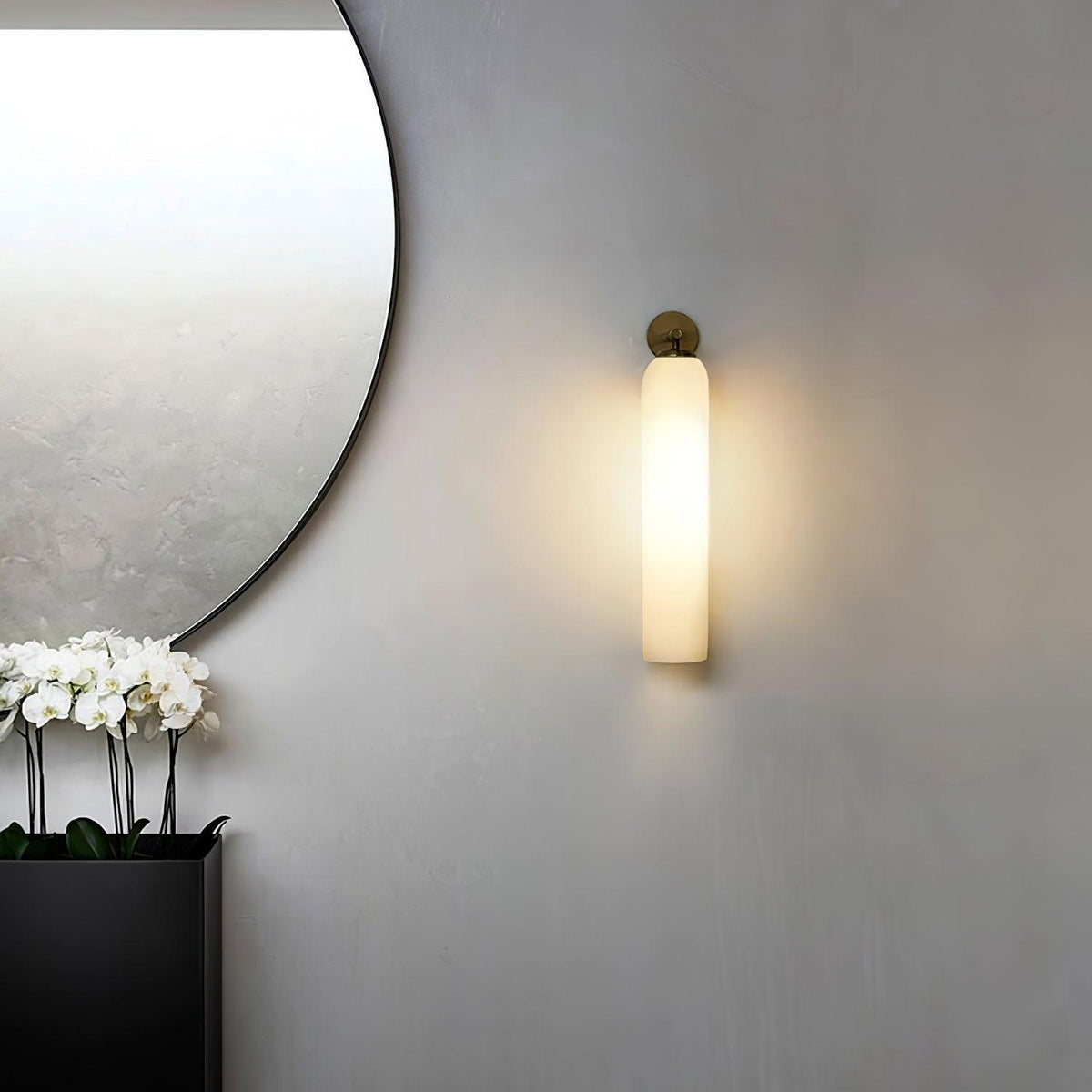 Art Glass Plug In Sconce