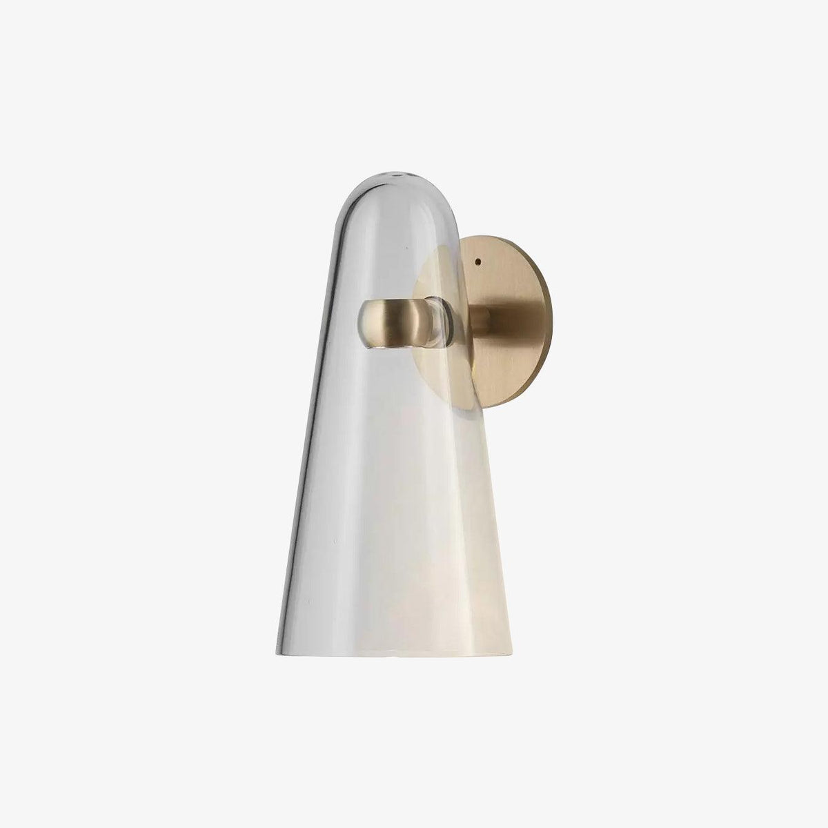 Conical Glass Plug In Wall Lamp