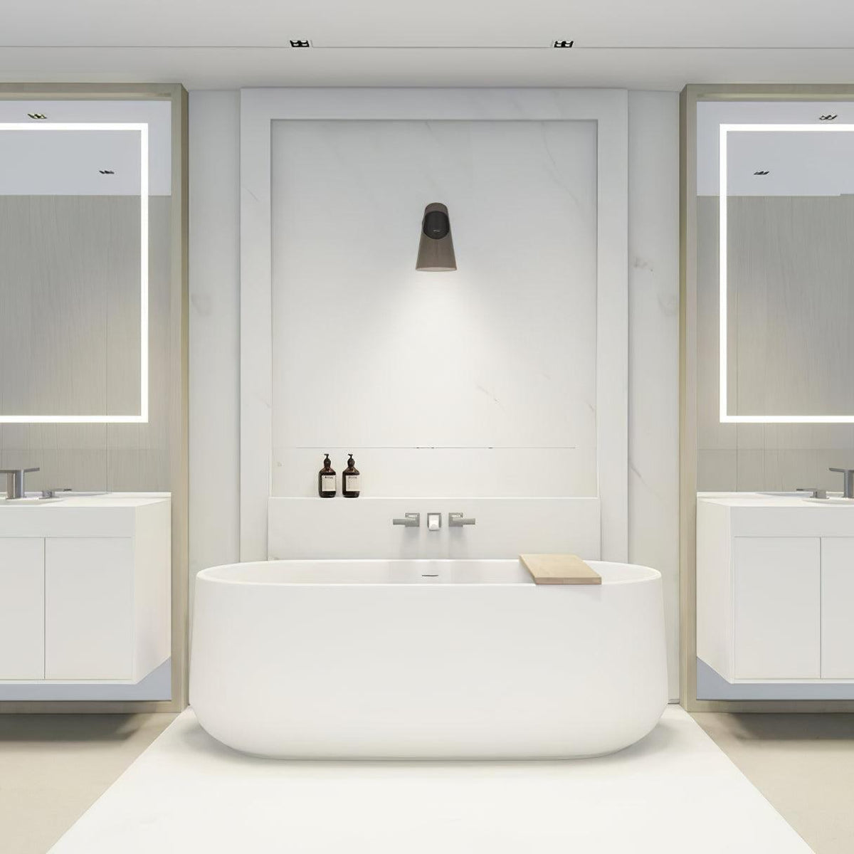 Conical Glass Plug In Wall Lamp