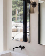 Conical Glass Plug In Wall Lamp