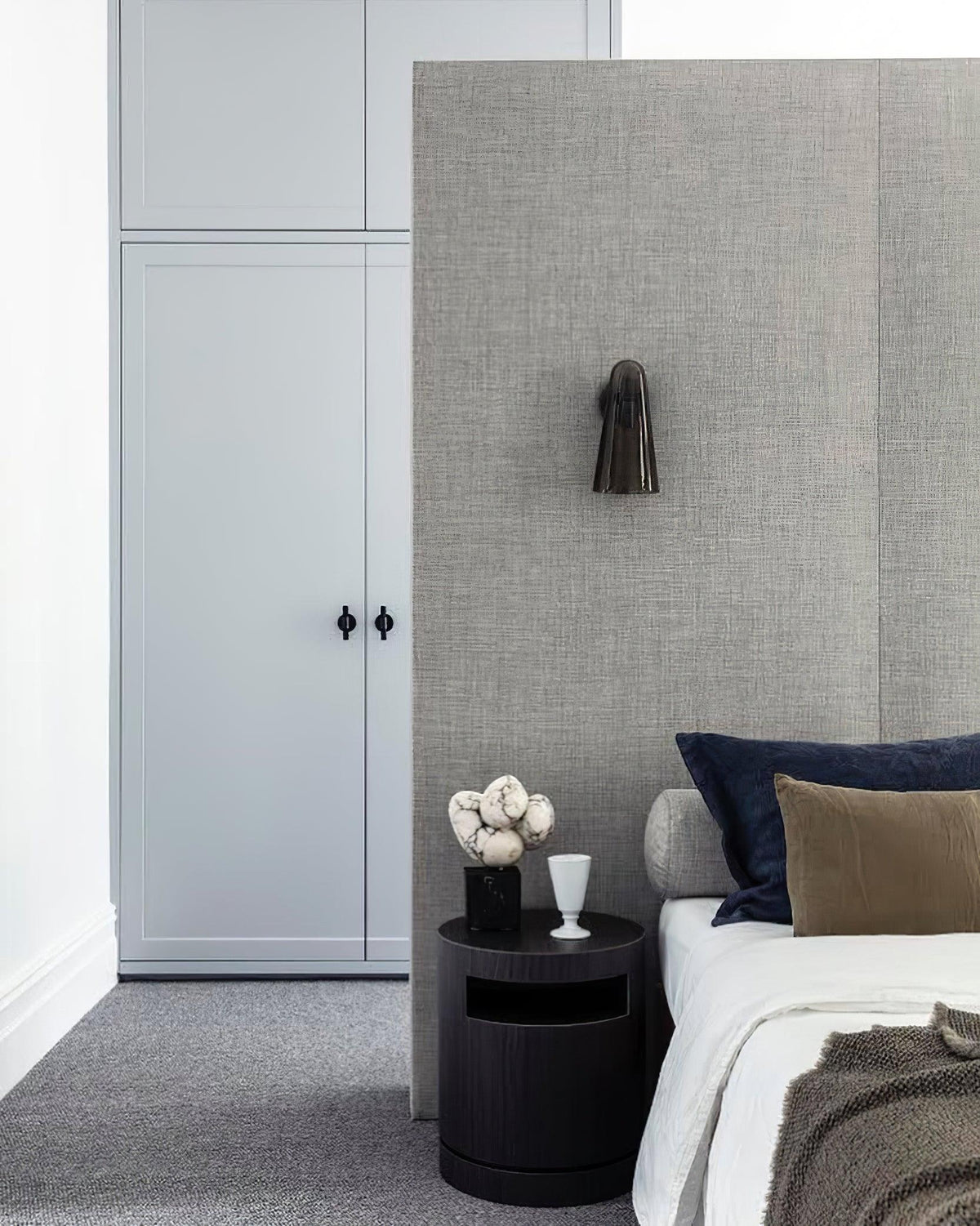 Conical Glass Plug In Wall Lamp