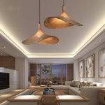 Bamboo Weave Hat Pendant Light