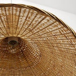 Bamboo Weave Hat Pendant Light