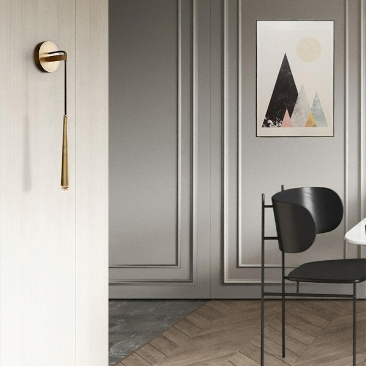 brass-cone-wall-lamp