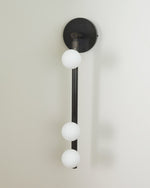 Brass Glass Tube Plug In Wall Lamp