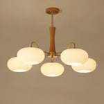 Brass Wooden Persimmon Ceiling Lamp
