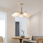 Brass Wooden Persimmon Ceiling Lamp