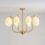 ceramic-ribbed-chandelier