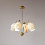 ceramic-ribbed-chandelier