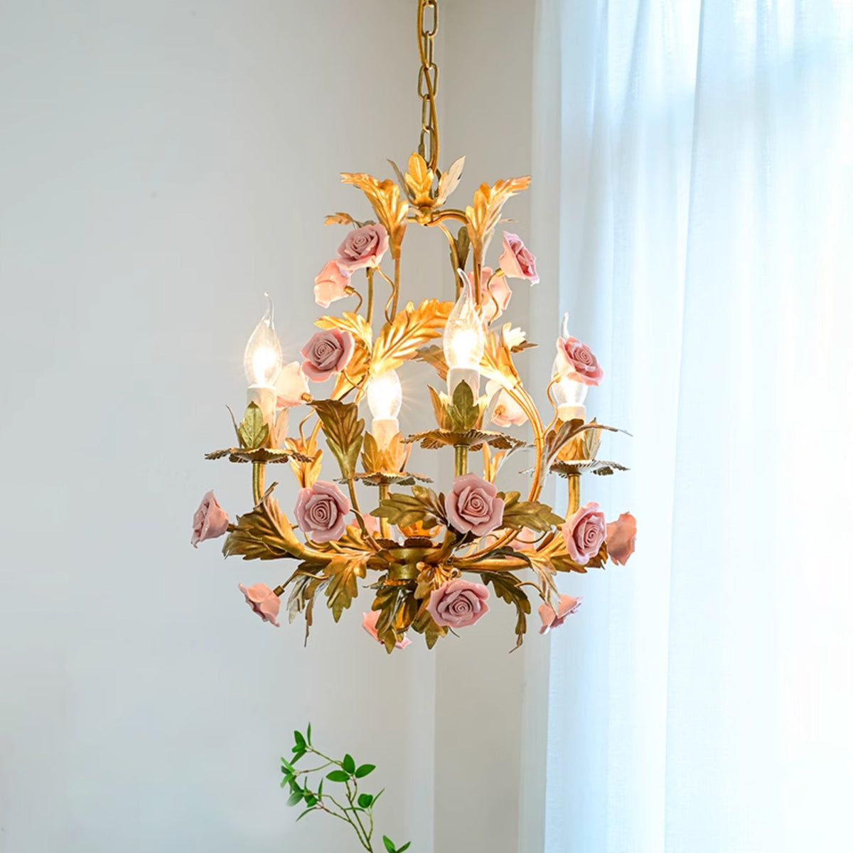 ceramic-rose-chandelier