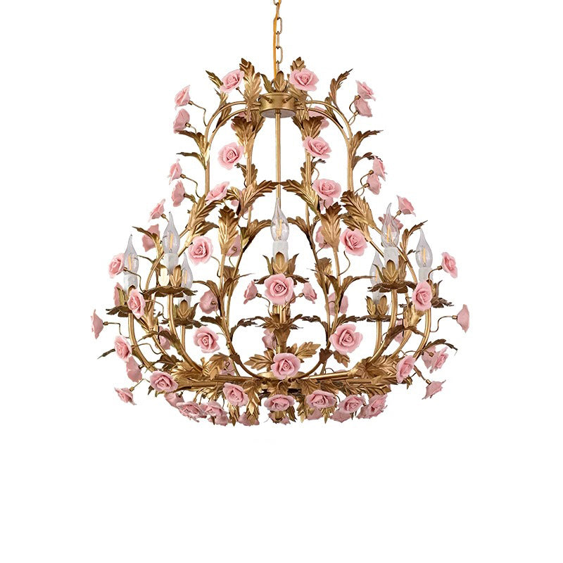 ceramic-rose-chandelier