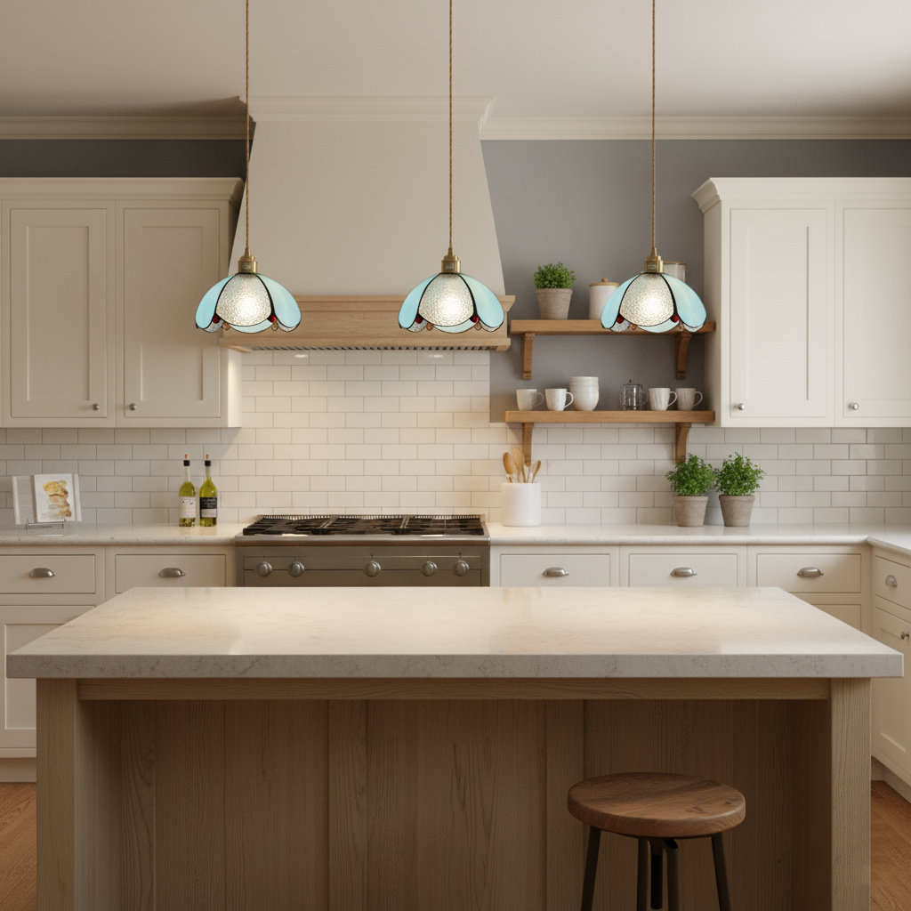 colorful-stained-glass-pendant-light