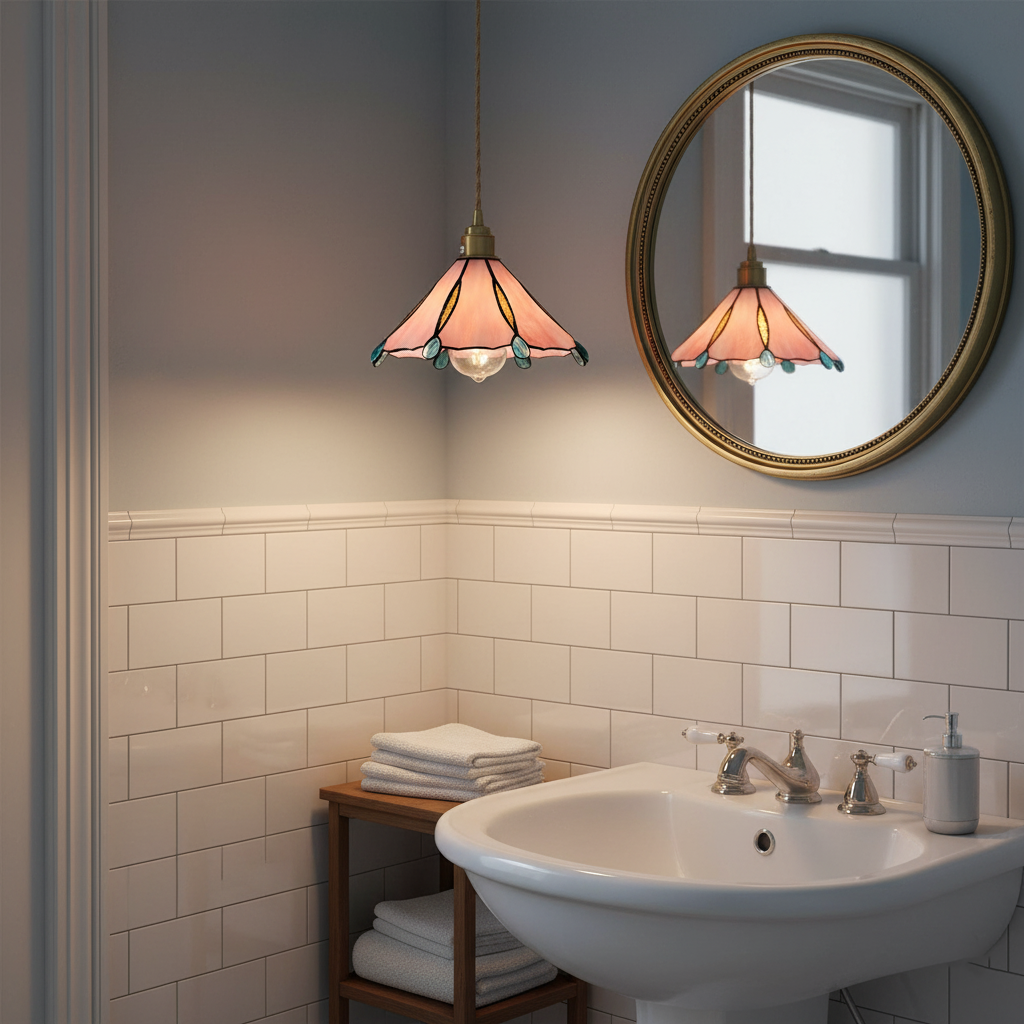colorful-stained-glass-pendant-light