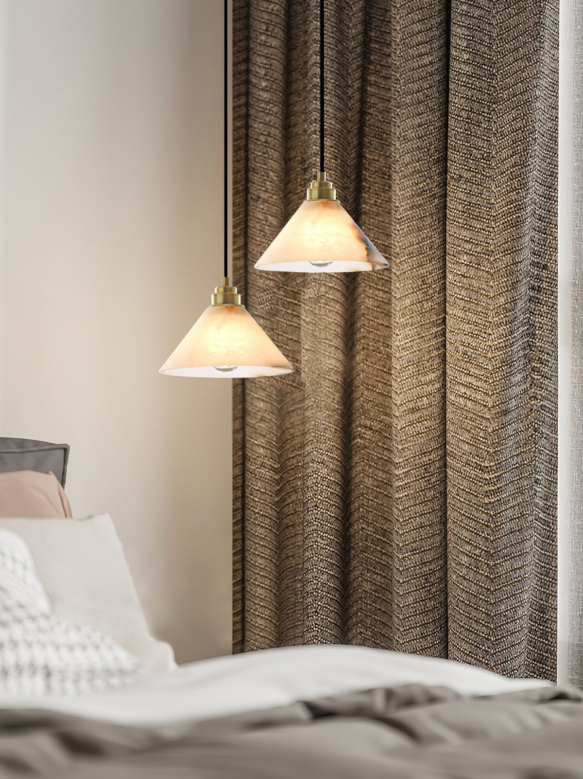 conical-brass-pendant-lamp