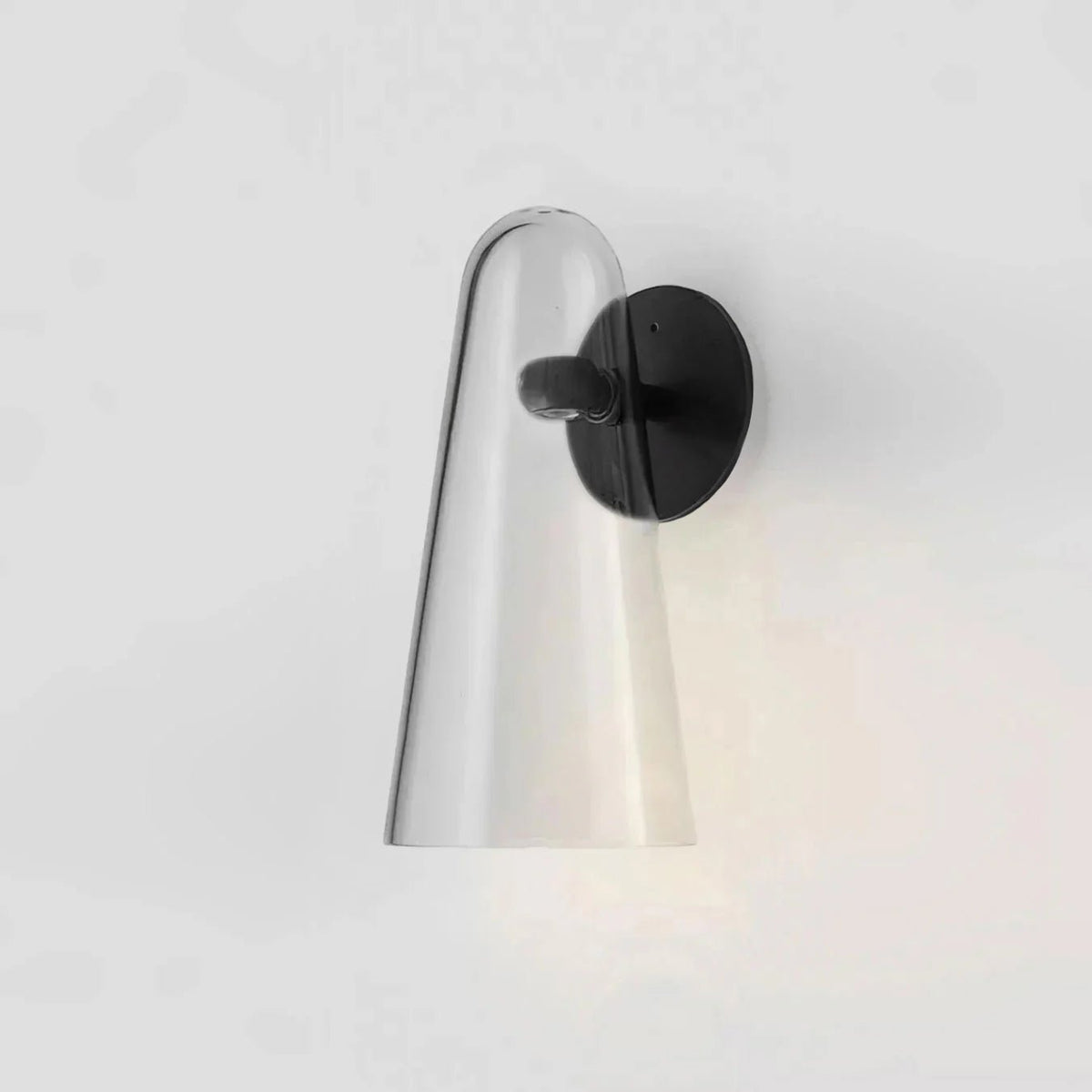 Conical Glass Plug In Wall Lamp