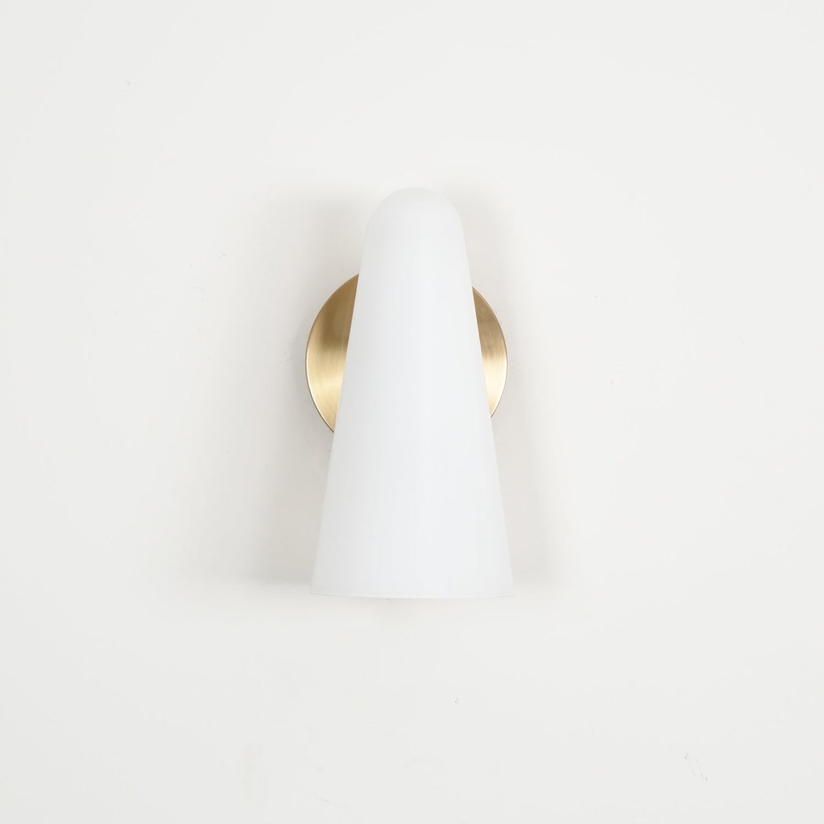 Conical Glass Plug In Wall Lamp