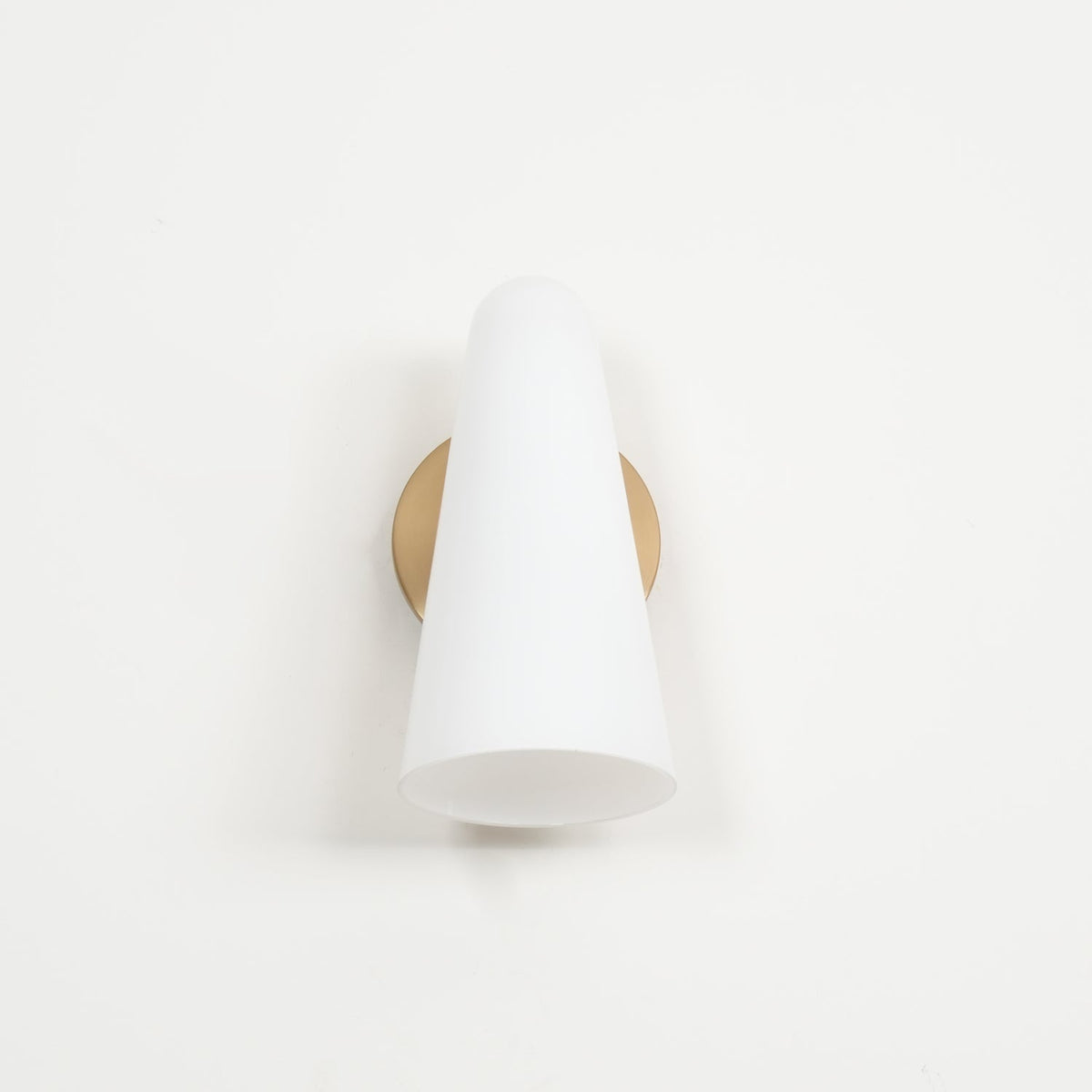 Conical Glass Plug In Wall Lamp