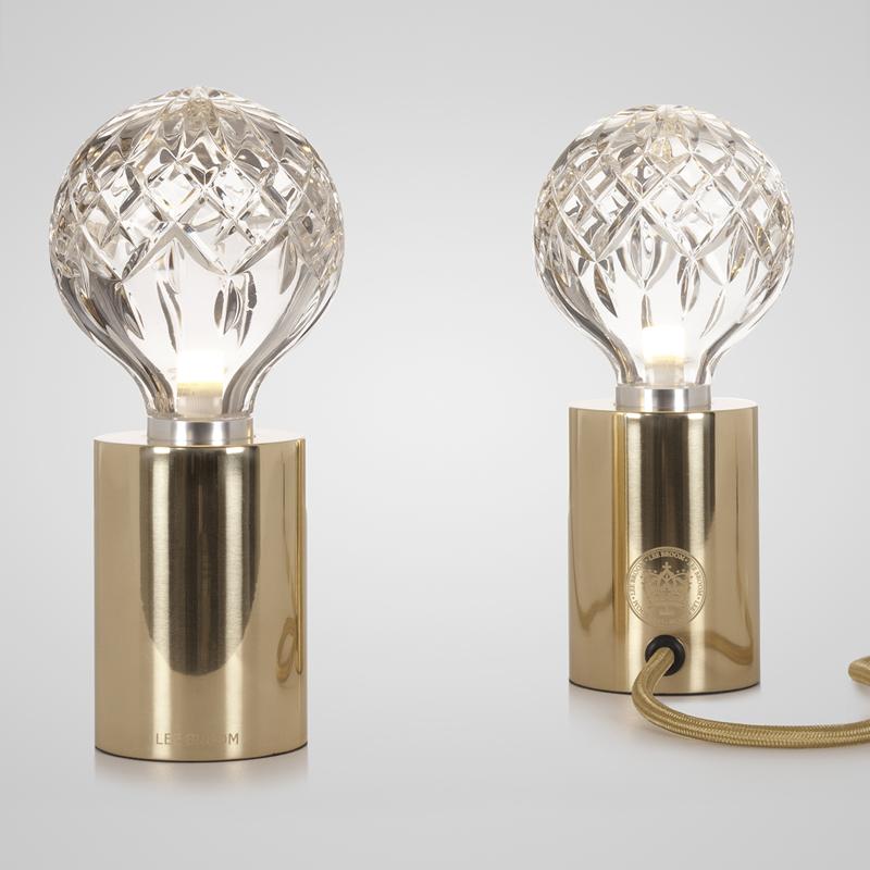 LED Table Lamp with Crystal Bulb