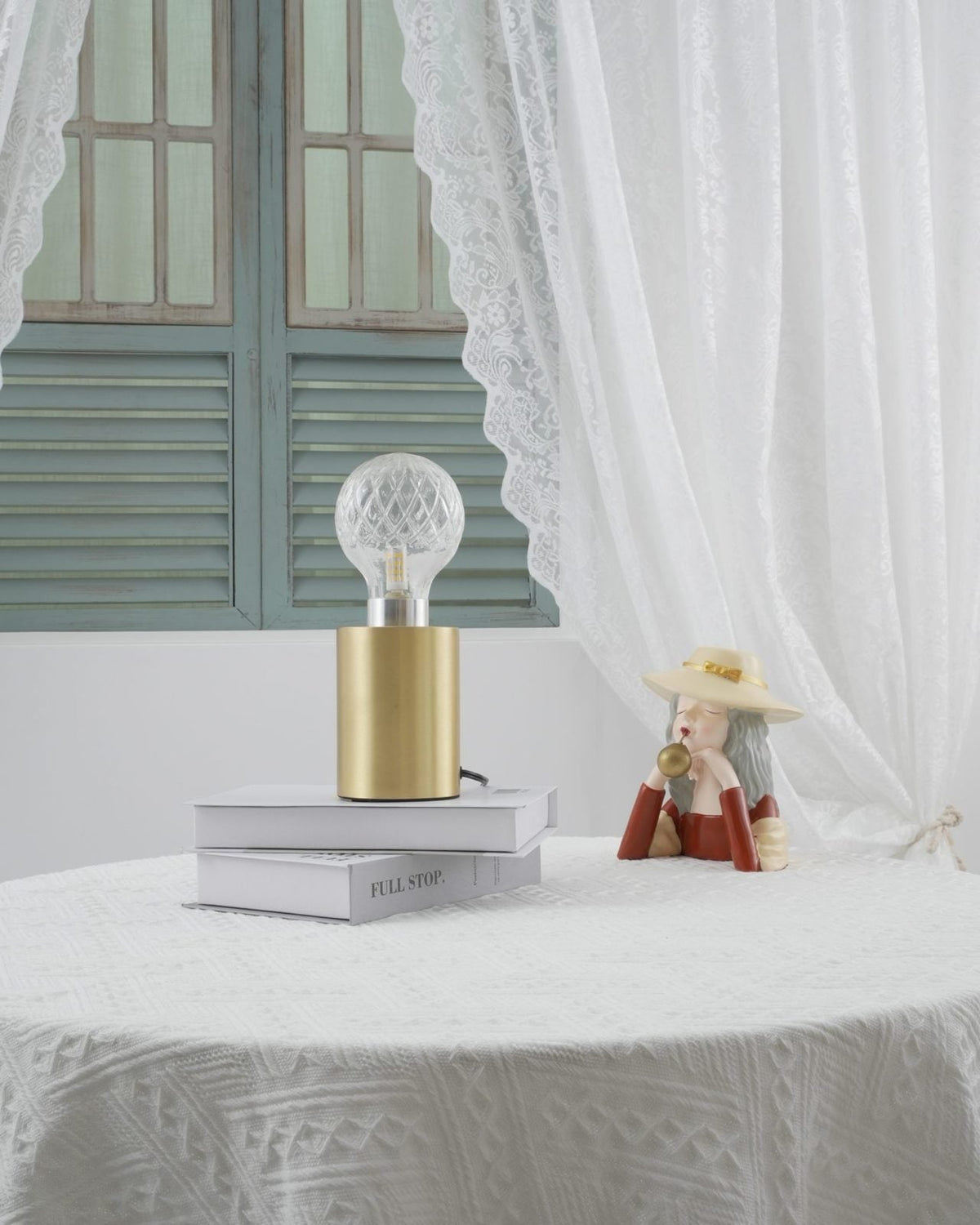 LED Table Lamp with Crystal Bulb