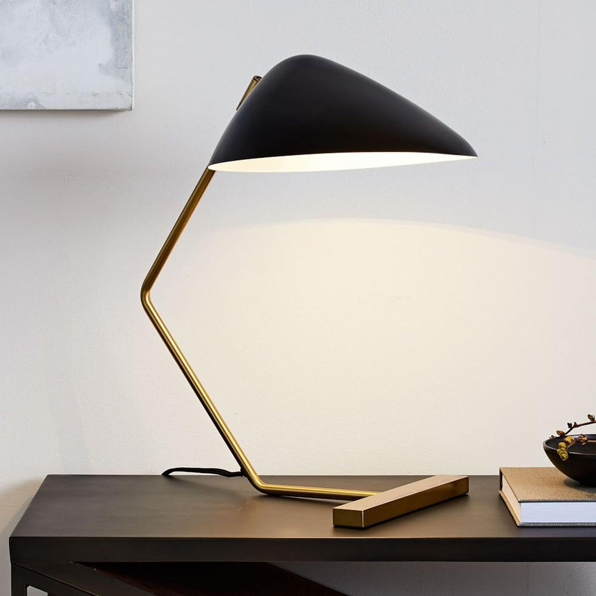 Curvilinear Mid Century Table Lamp