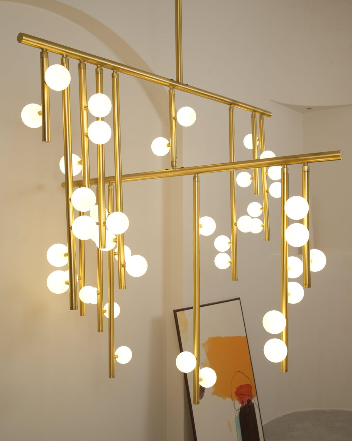 diy-luminous-cascade-chandelier