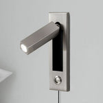 Embedded Bedside Plug In Sconce