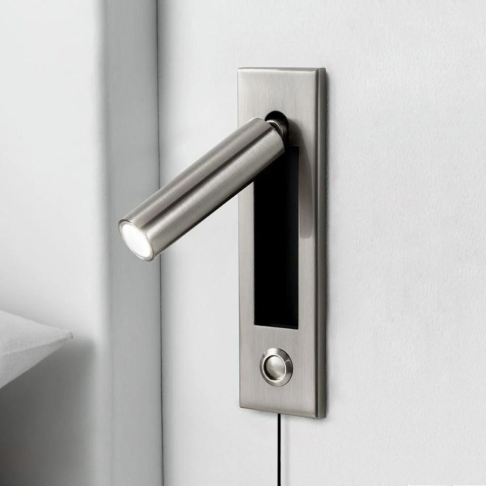 Embedded Bedside Plug In Sconce