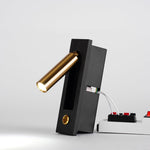Embedded Bedside Plug In Sconce