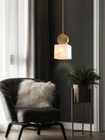 Etruscan Aabaster Pendant Light