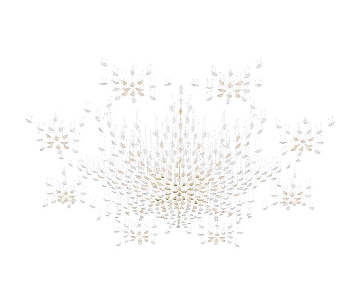 Floating Leaves Chandelier Ceiling Light Fixture