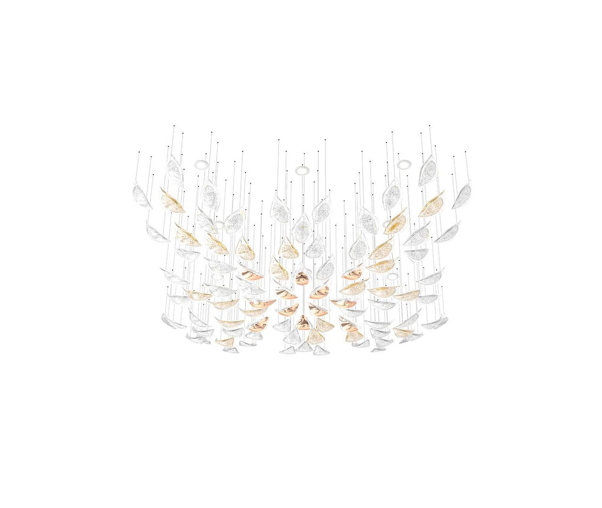 Floating Leaves Chandelier Ceiling Light Fixture