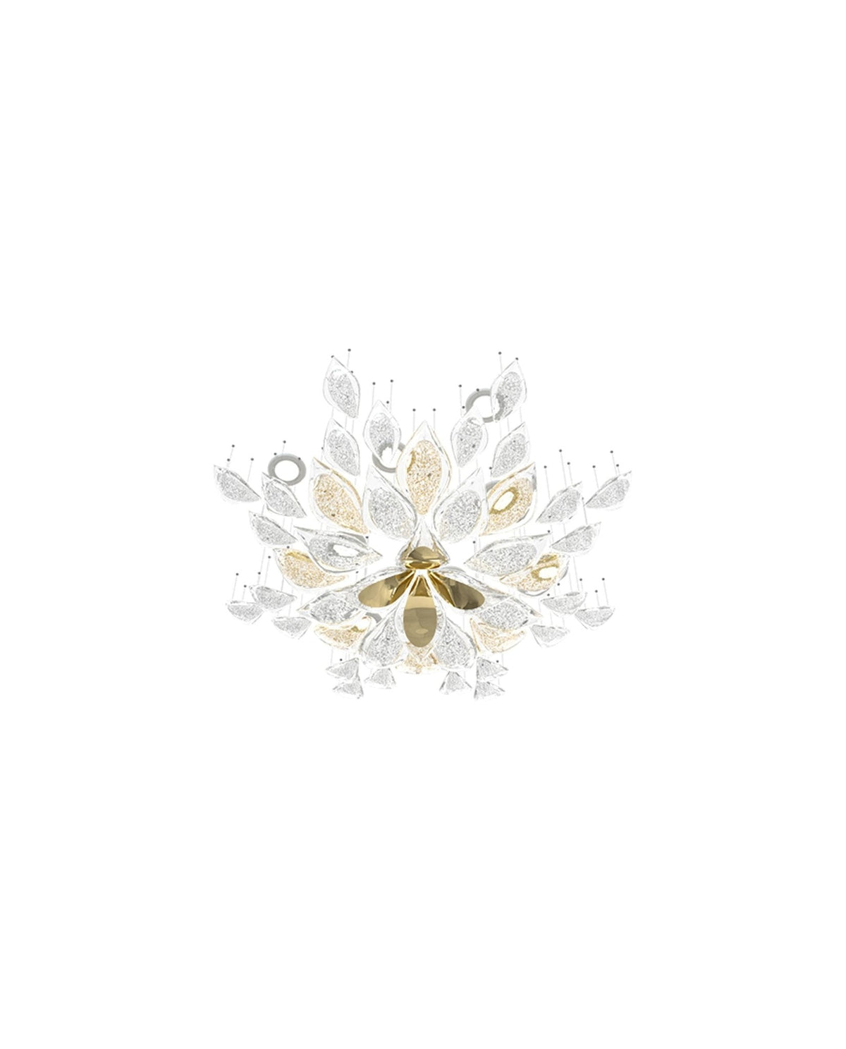 Floating Leaves Chandelier Ceiling Light Fixture