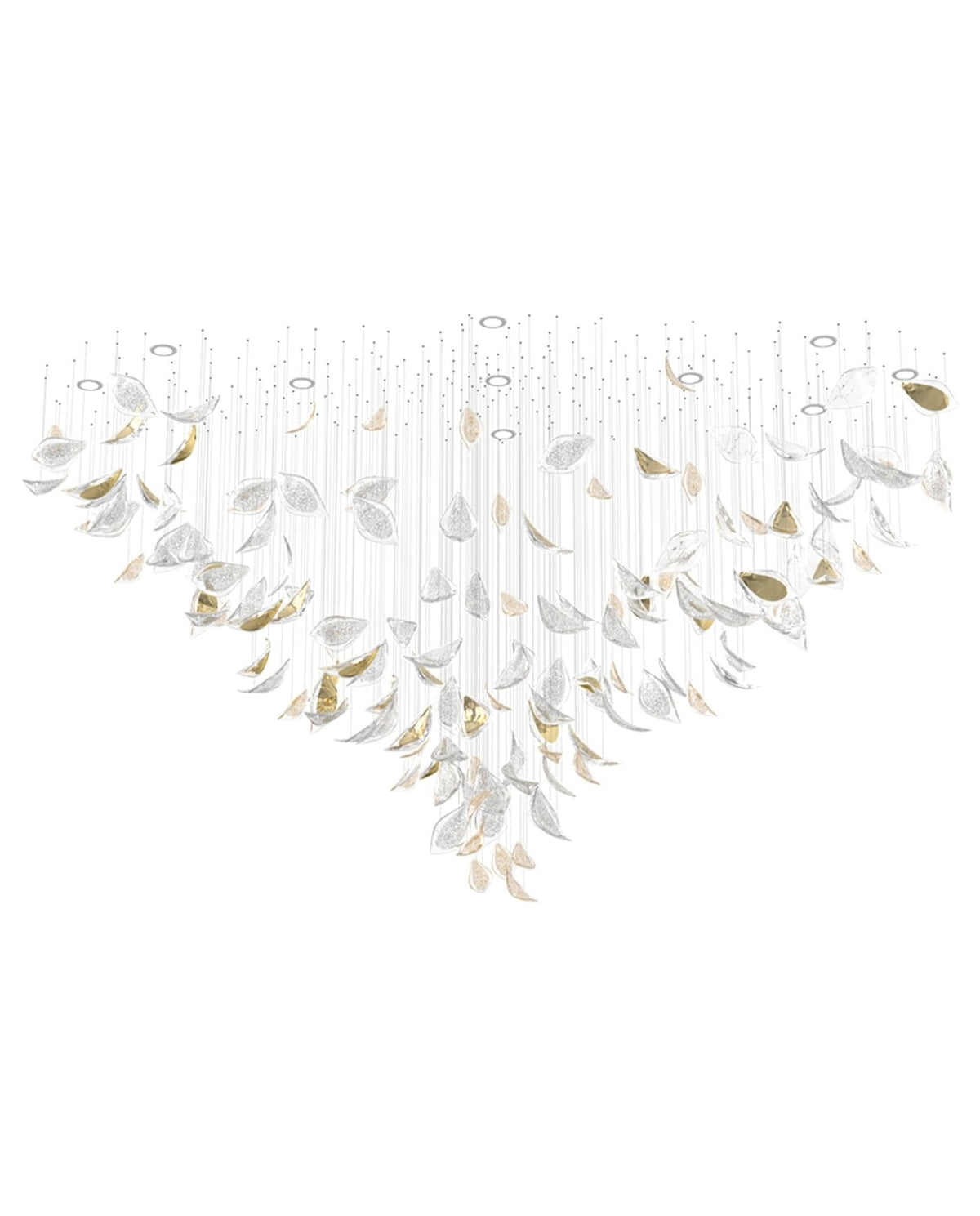 Floating Leaves Chandelier Ceiling Light Fixture