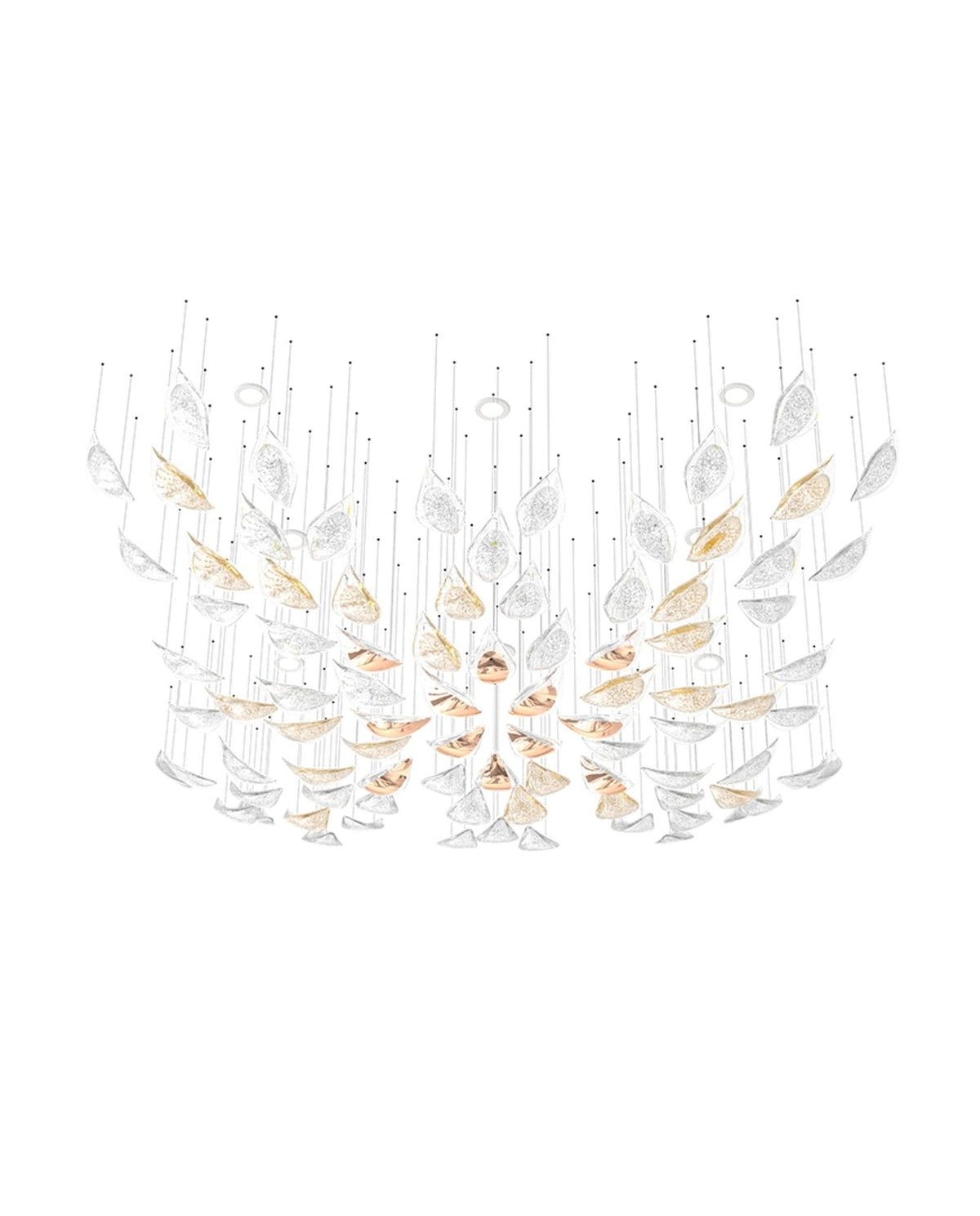 Floating Leaves Chandelier Ceiling Light Fixture