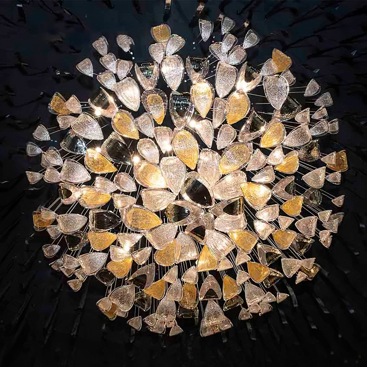 Floating Leaves Chandelier Ceiling Light Fixture