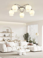 Floral Glass Ceiling Lamp