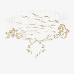 Fluttering Leaf Ceiling Chandelier Light Fixture