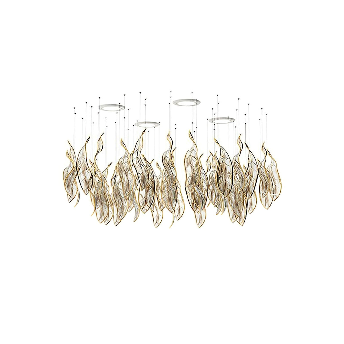 Fluttering Leaf Ceiling Chandelier Light Fixture