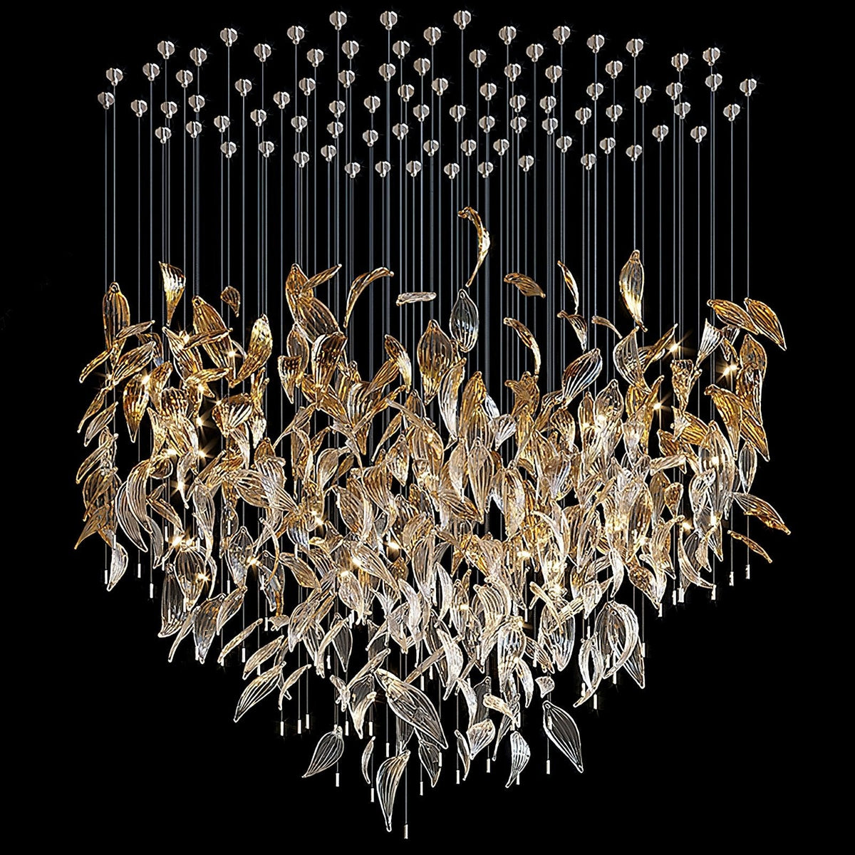 Fluttering Leaf Ceiling Chandelier Light Fixture