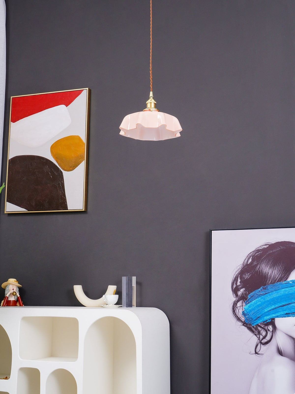 French Flower Pendant Light