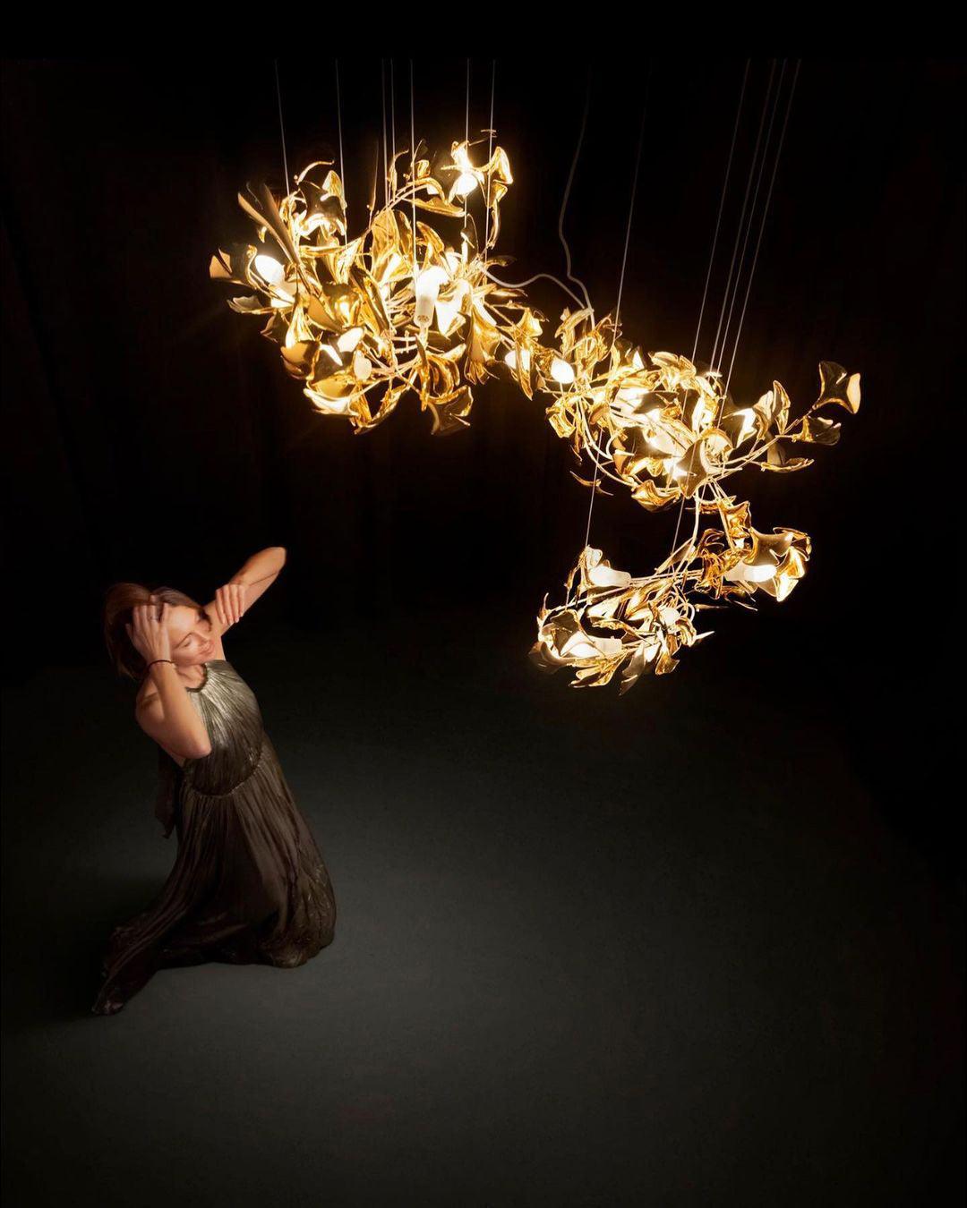 gingko-leaf-chandelier