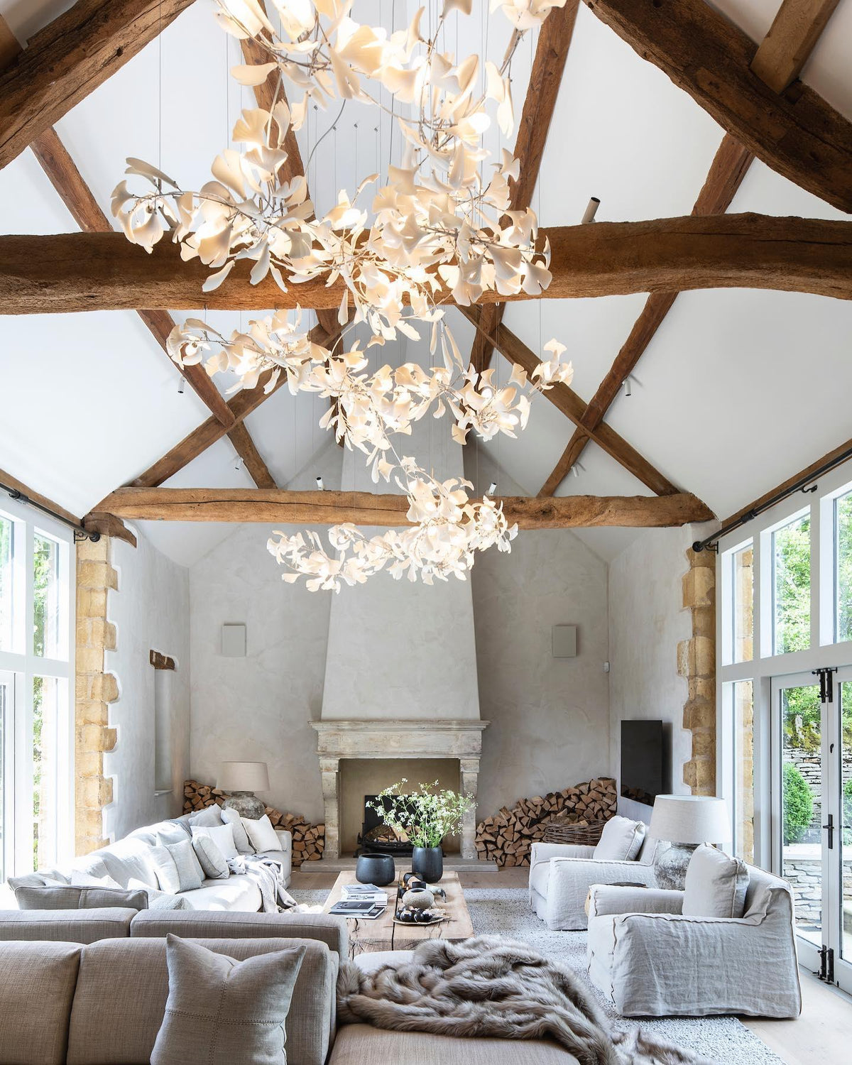 gingko-leaf-chandelier