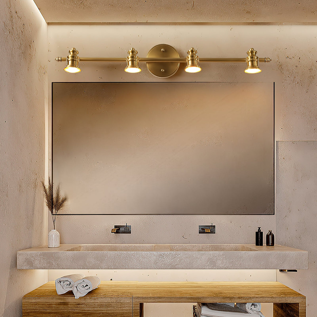 halophane-brass-wall-lamp