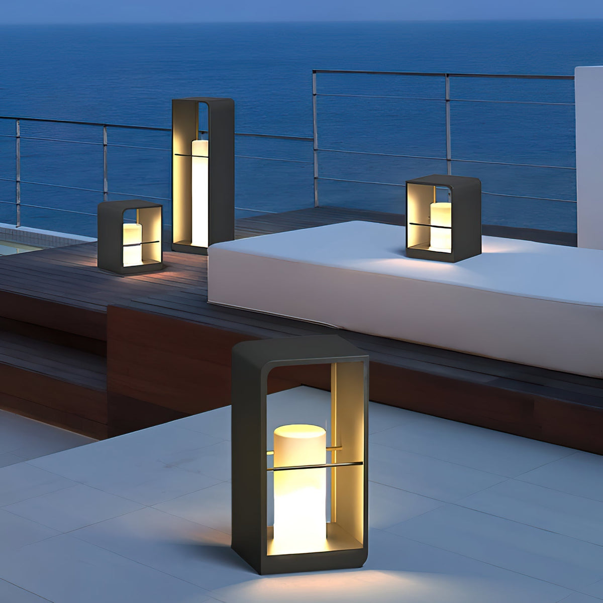 Led Lantern Garden Solar Outdoor Light